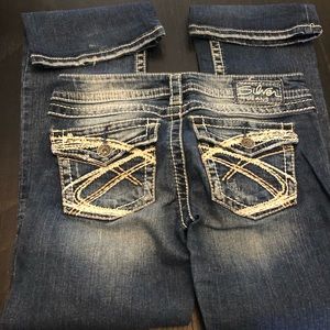 Silver boot cut jean